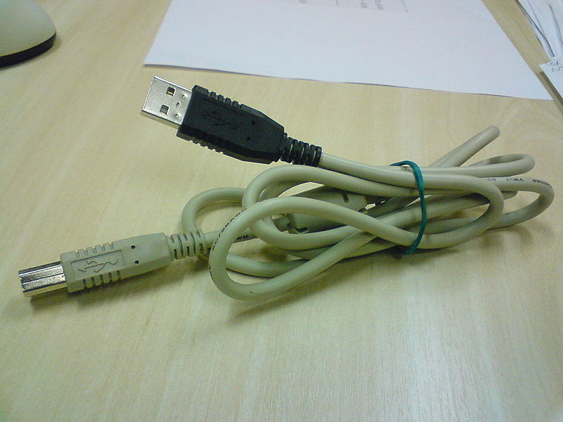 Auf dem Bild ist ein USB-Kabel zu sehen