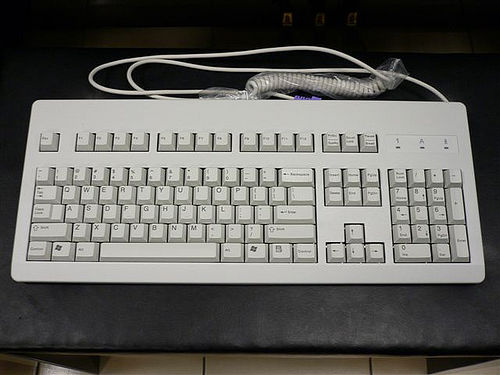 Auf dem Bild ist eine Computer-Tastatur zu sehen