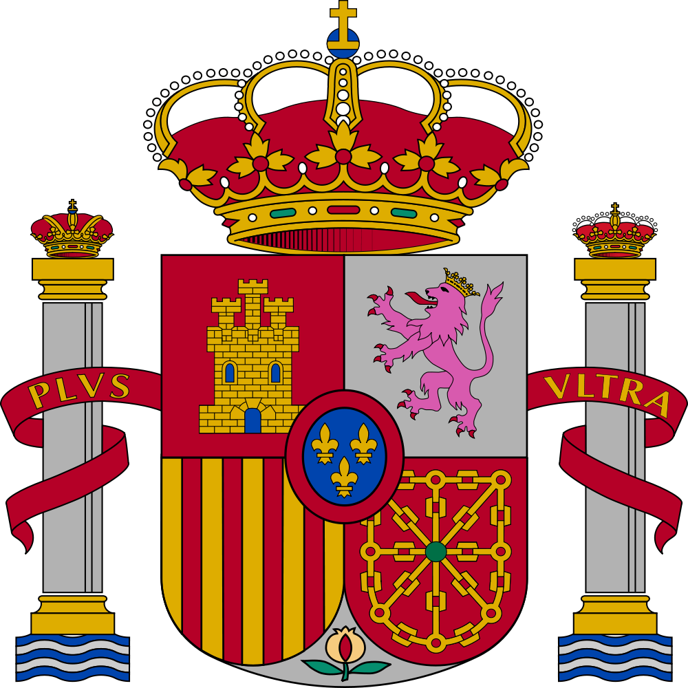 Auf dem Bild ist das Wappen von Spanien zu sehen