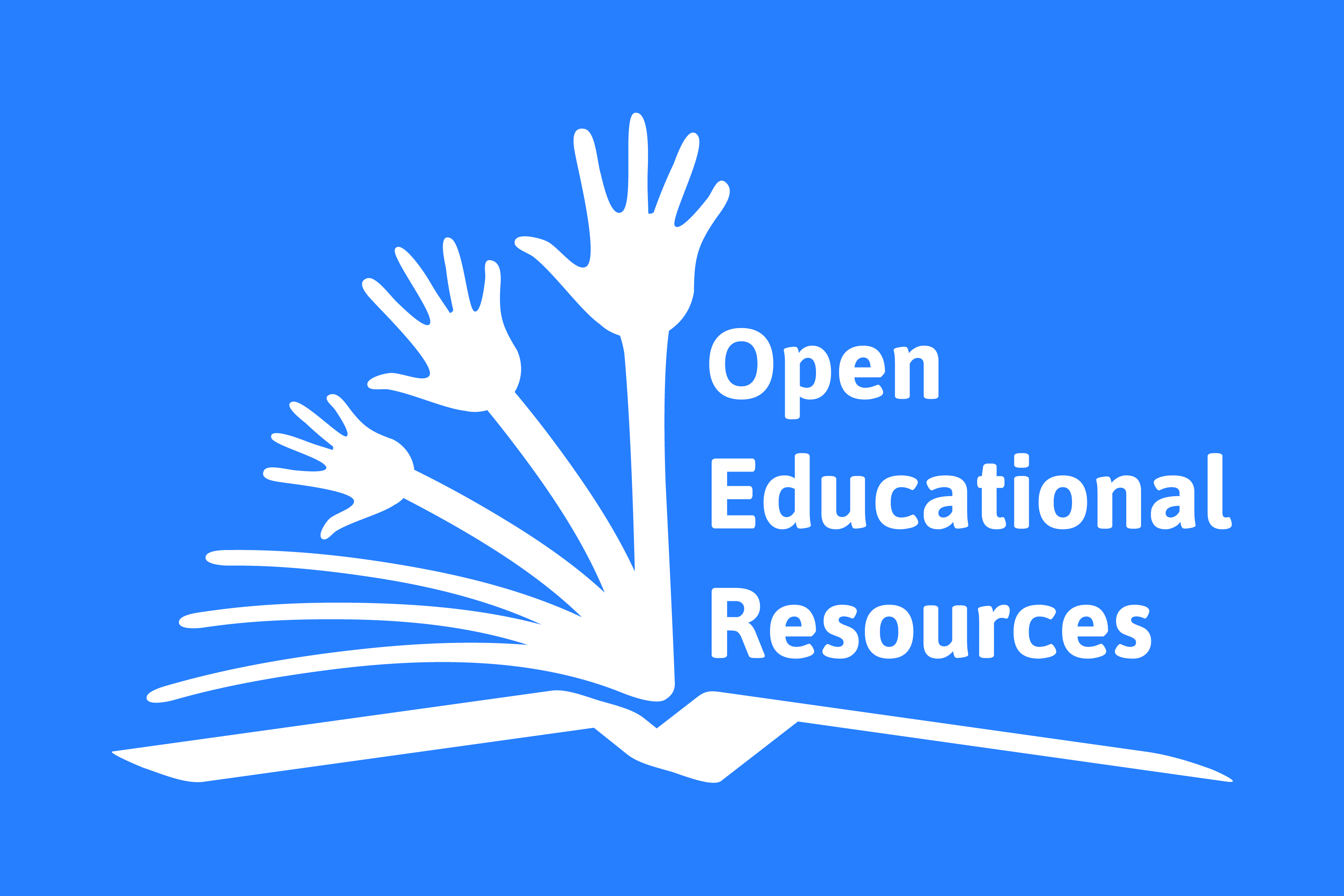 Auf dem Bild ist das Zeichen von Open Educational Resources zu sehen