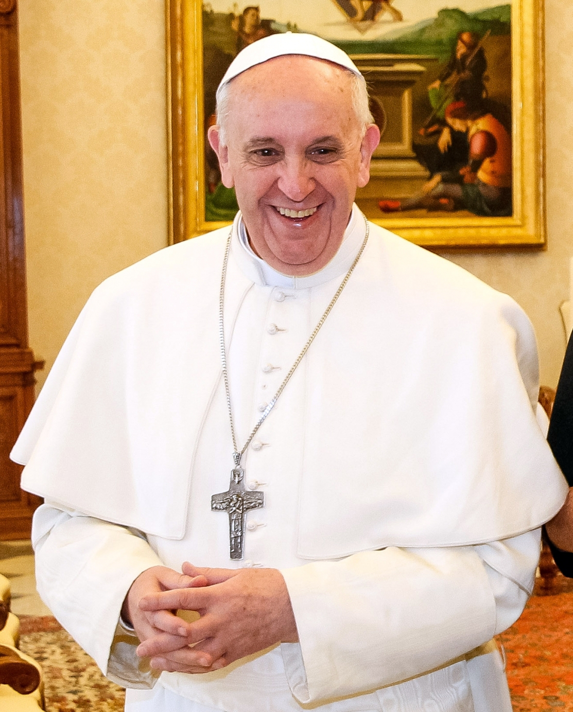 Auf dem Bild ist Papst Franziskus zu sehen.
