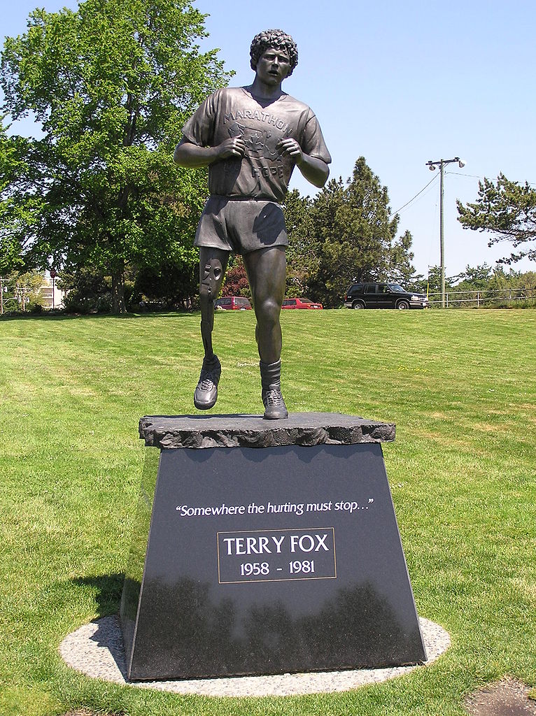 Auf dem Bild ist das Terry Fox Denkmal zu sehen