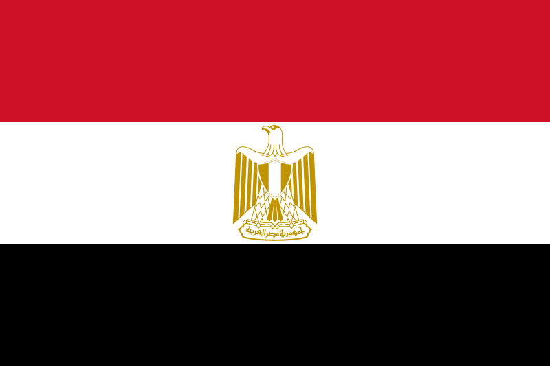 Auf dem Bild ist die Flagge von Ägypten zu sehen