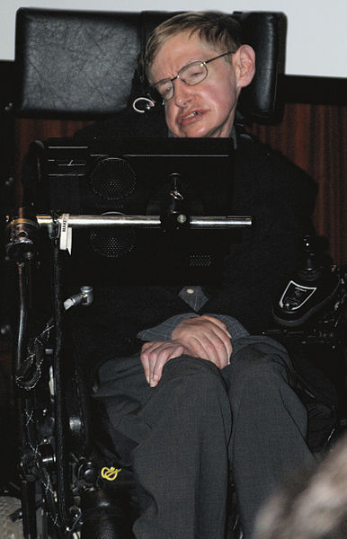 Auf dem Bild ist Stephen Hawking zu sehen
