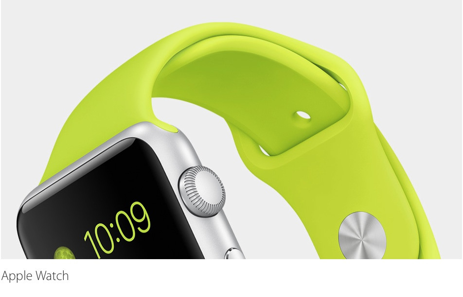 Auf dem Bild ist eine grüne Apple Watch zu sehen
